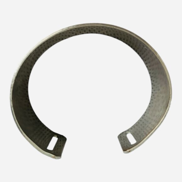 Sterling Silver Cuff Bangle Bracelet One Size Classic Minimalist Style - Picture 3 of 4